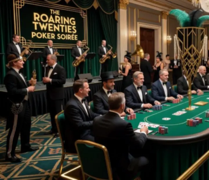 Tematyczny wieczór pokerowy z dopasowaną scenografią